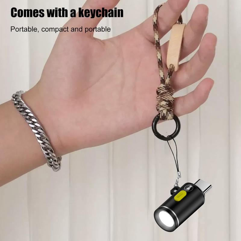 Type-C LED Camping Flashlight Portable Pocket Flashlight Outdoor Lighting Device Super Bright Waterproof Torch for Camping