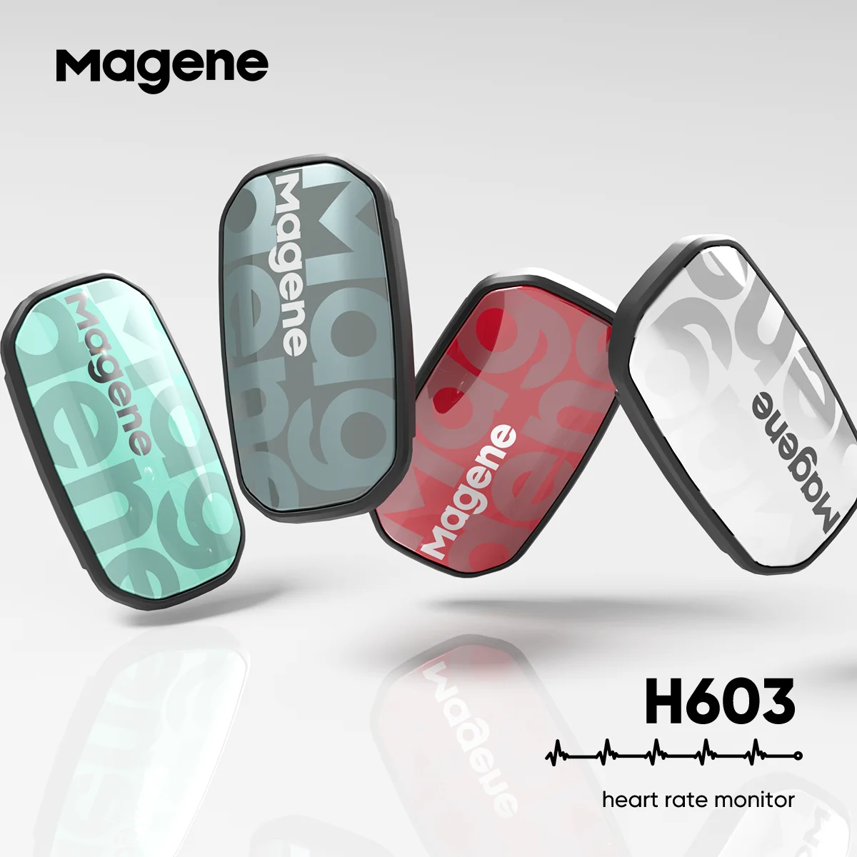 Magene H603 Đo Nhịp Tim Chia Dây Đeo Ngực HRM Theo Dõi Mover Bluetooth Kiến Cảm Biến Sức Khỏe Ứng Dụng Tương Thích Zwift