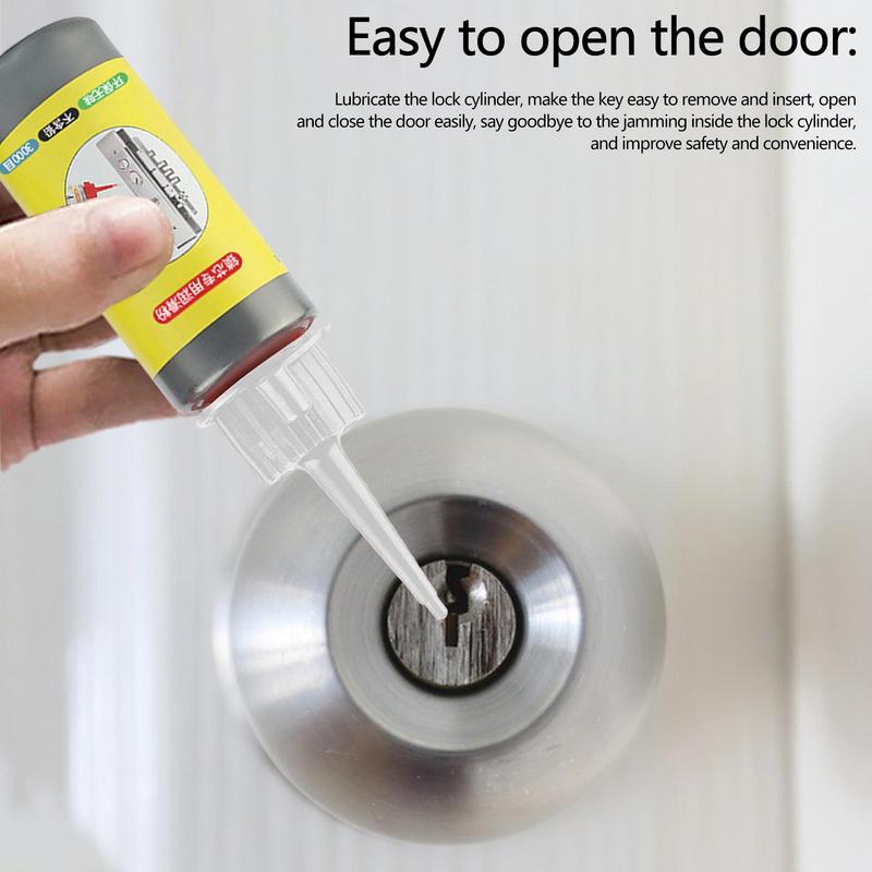 60ML Lock Cylinder Lube Powder Graphite Lubricating Power Keyhole Door Window Lock Mechanical Lubricant For Keys Tool Accessory