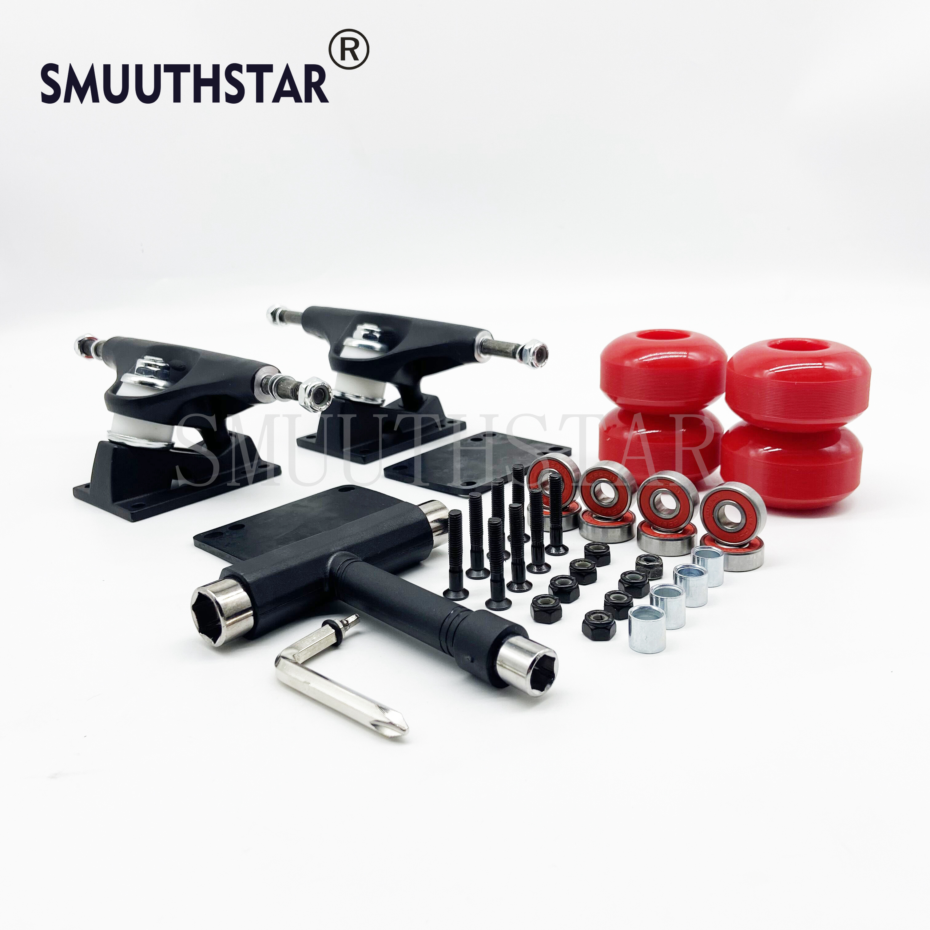 Skateboard Trucks (Paar) 5 Zoll generische 52x32mm Skateboard Räder Pu Räder 98a passt 4, 5-1, 5 "Skate Decks