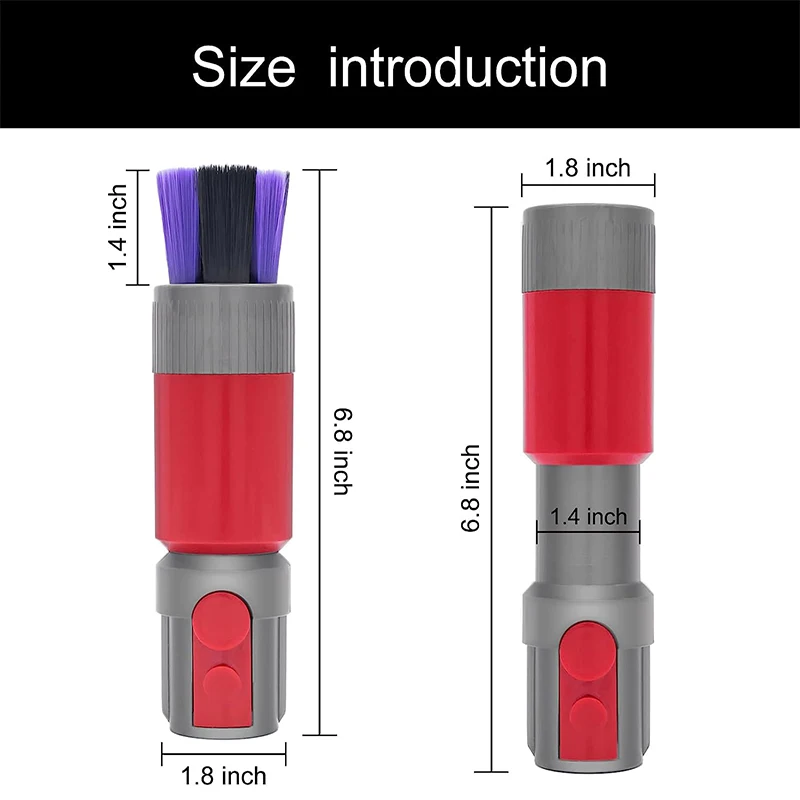 Aspirador de pó traceless cabeça escova macia para dyson v7 v8 v10 v11 v12 v15 aspirador universal cabeça sucção acessórios