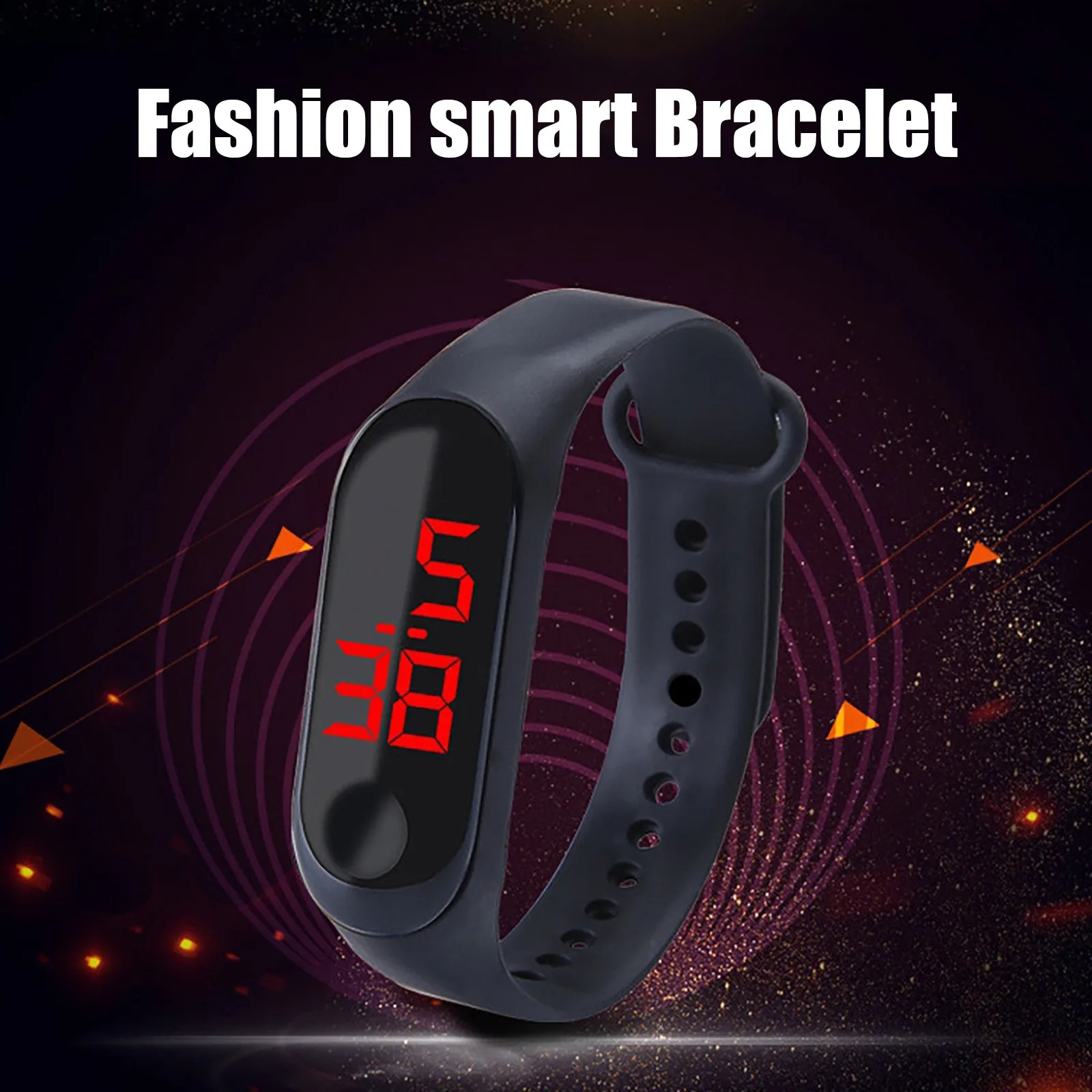 Reloj deportivo para mujer, pantalla LED, reloj electrónico para deportes al aire libre para niños, reloj de pulsera con correa de silicona para hombres, reloj para estudiantes