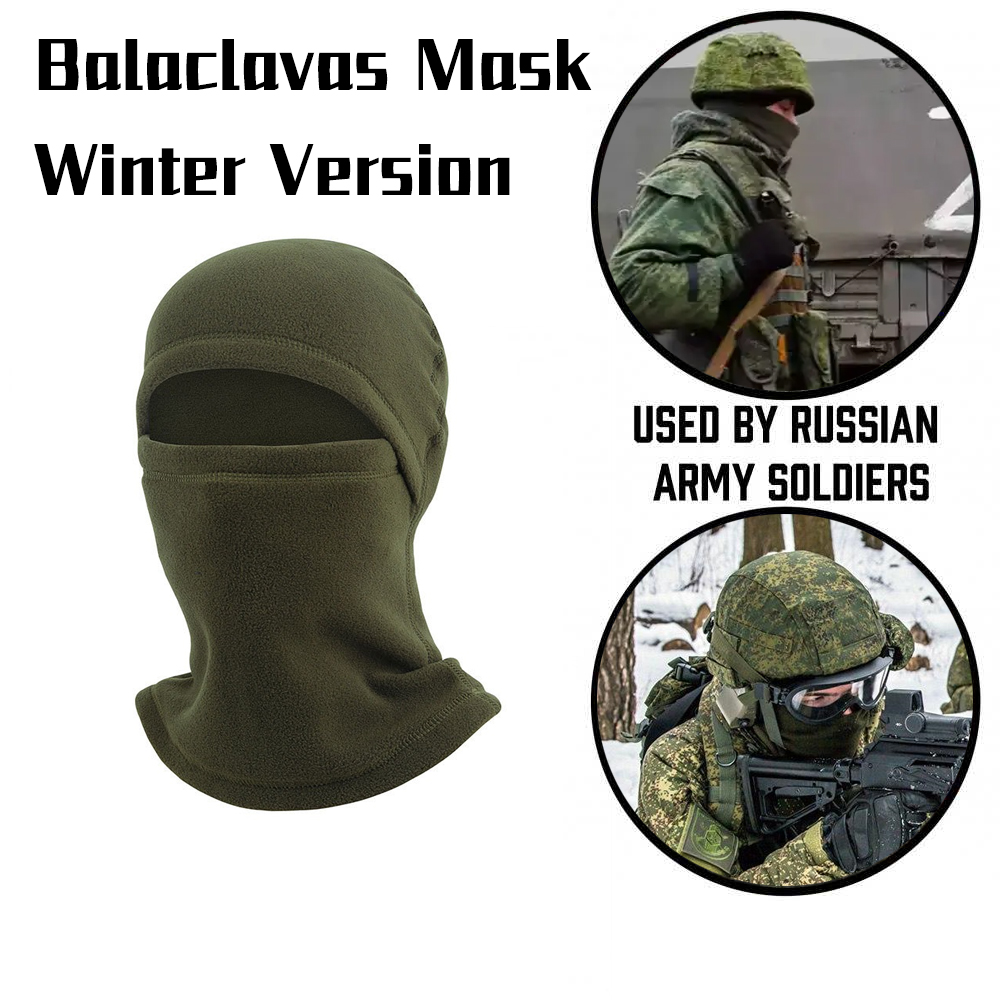 Smtp Russische Takov Winter Warm Fleece Volgelaatsmasker Russische Bivakmutsen Volledige Gezicht