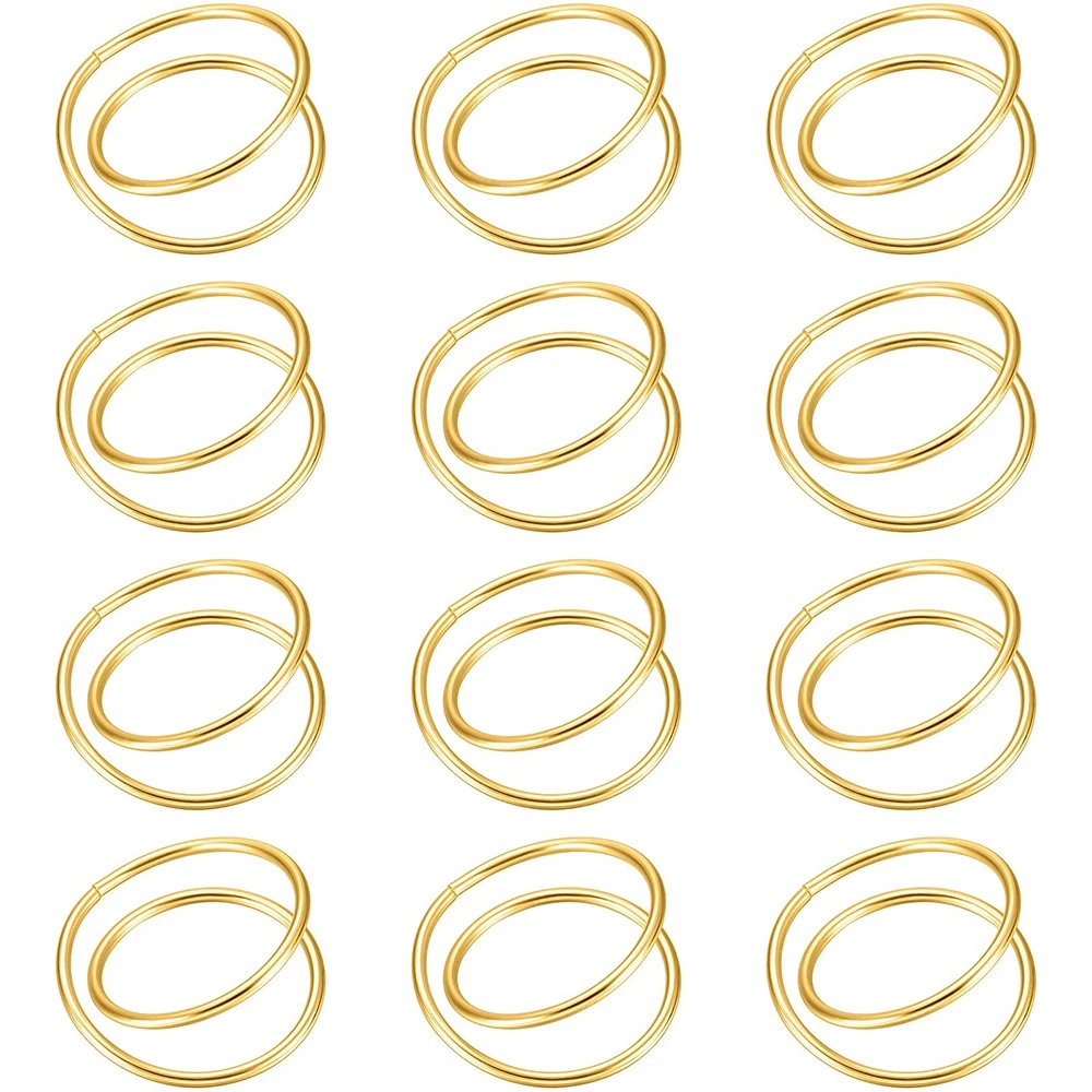 Exquisito servilletero dorado, anillos de servilleta de Metal para boda, cena, decoración de mesa de Hotel, servilletero