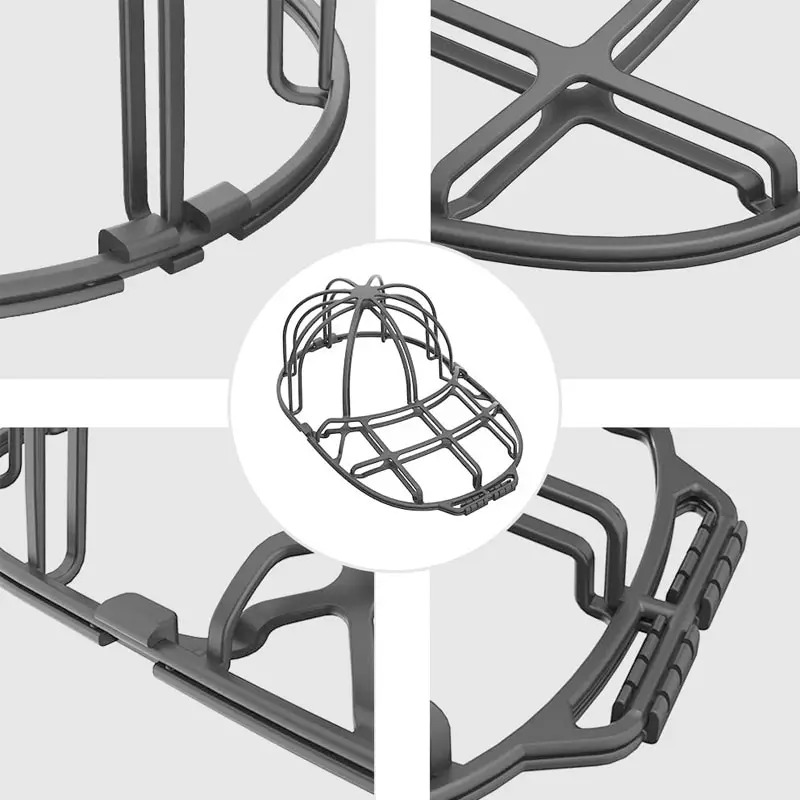 Dismantling And Folding New Hat Washing Tool, Portable And Detachable Hat Drying Rack, Washing Frame Cage Rack