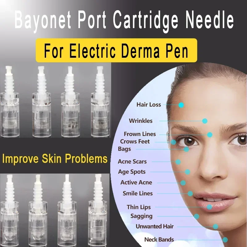100/50/10ชิ้น ดร. ปากกา A6 A1 M5 M7 N2 E30 ตลับเข็ม Derma ปากกา Microneedling Bayonet เปลี่ยนเข็ม 9 12 36 42 Pin Nano