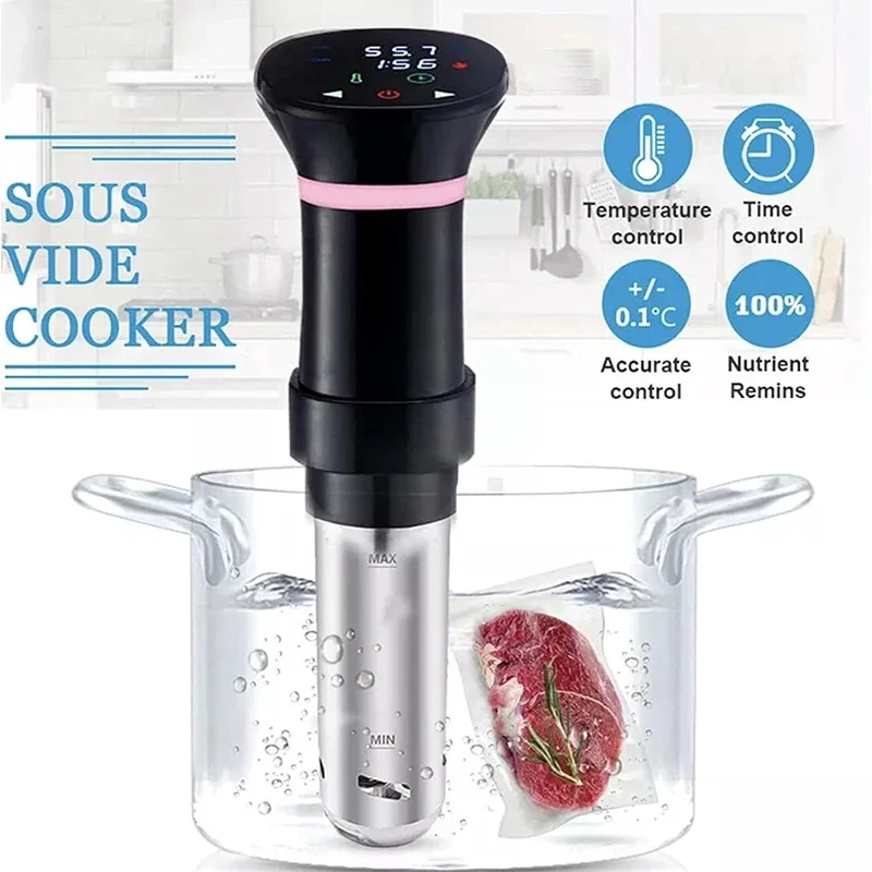Olla Sous Vide resistente al agua de 110V, circulación de inmersión de 1800W, olla de cocción lenta al vacío con Control preciso Digital LCD, olla de cocción lenta