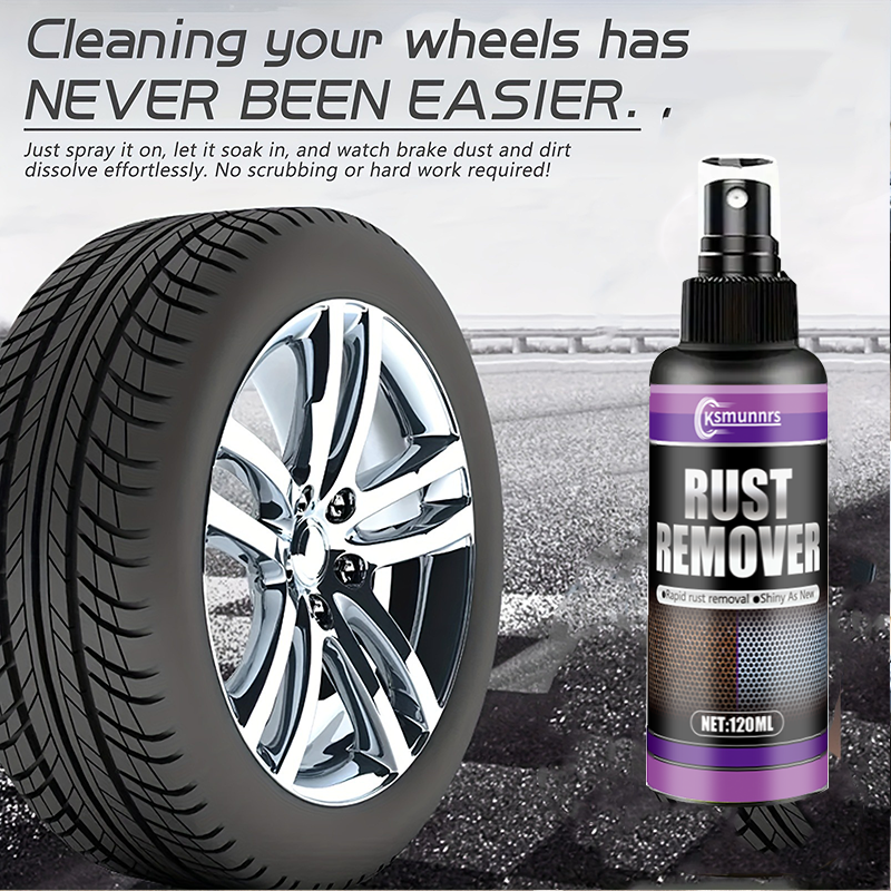 Removedor de ferrugem em spray de polimento de metal multiuso para carros, utensílios de cozinha de aço inoxidável, restaura o brilho e evita oxidação