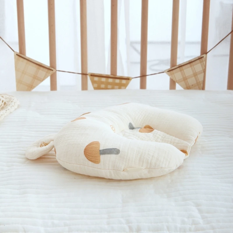 67JC almohada de algodón para bebé, cómoda y duradera para una experiencia de sueño cómoda, regalo