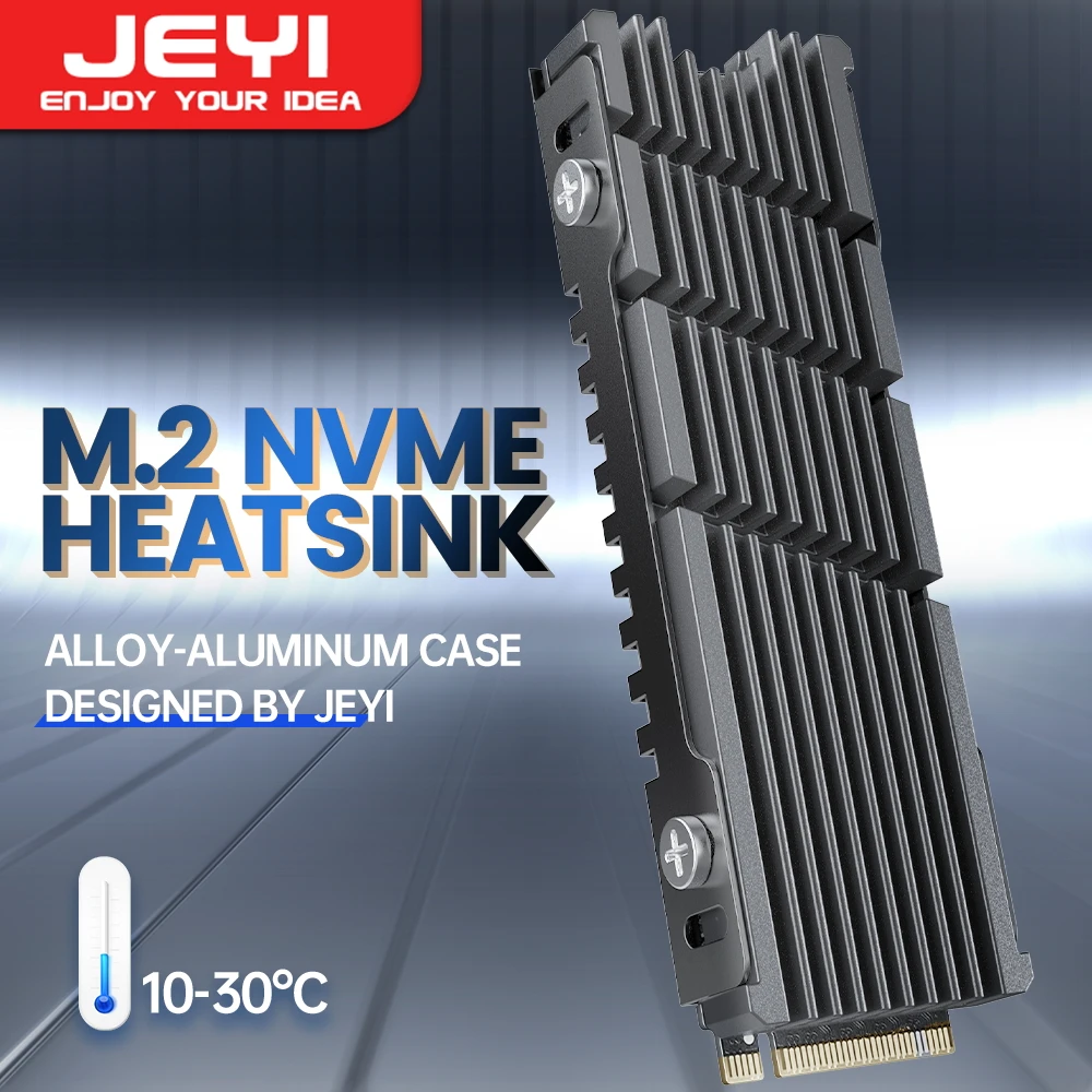 Радиатор JEYI Cooler II M.2 NVME, запатентованный дизайн, эффективный радиатор из магниевого алюминиевого сплава