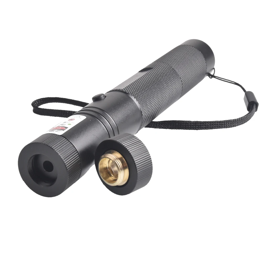 ที่มีประสิทธิภาพ 10000 M 532nm เลเซอร์สีเขียวตัวชี้เลเซอร์ที่มีประสิทธิภาพปรับโฟกัส Lazer พร้อมปากกาเลเซอร์หัว Burning Match