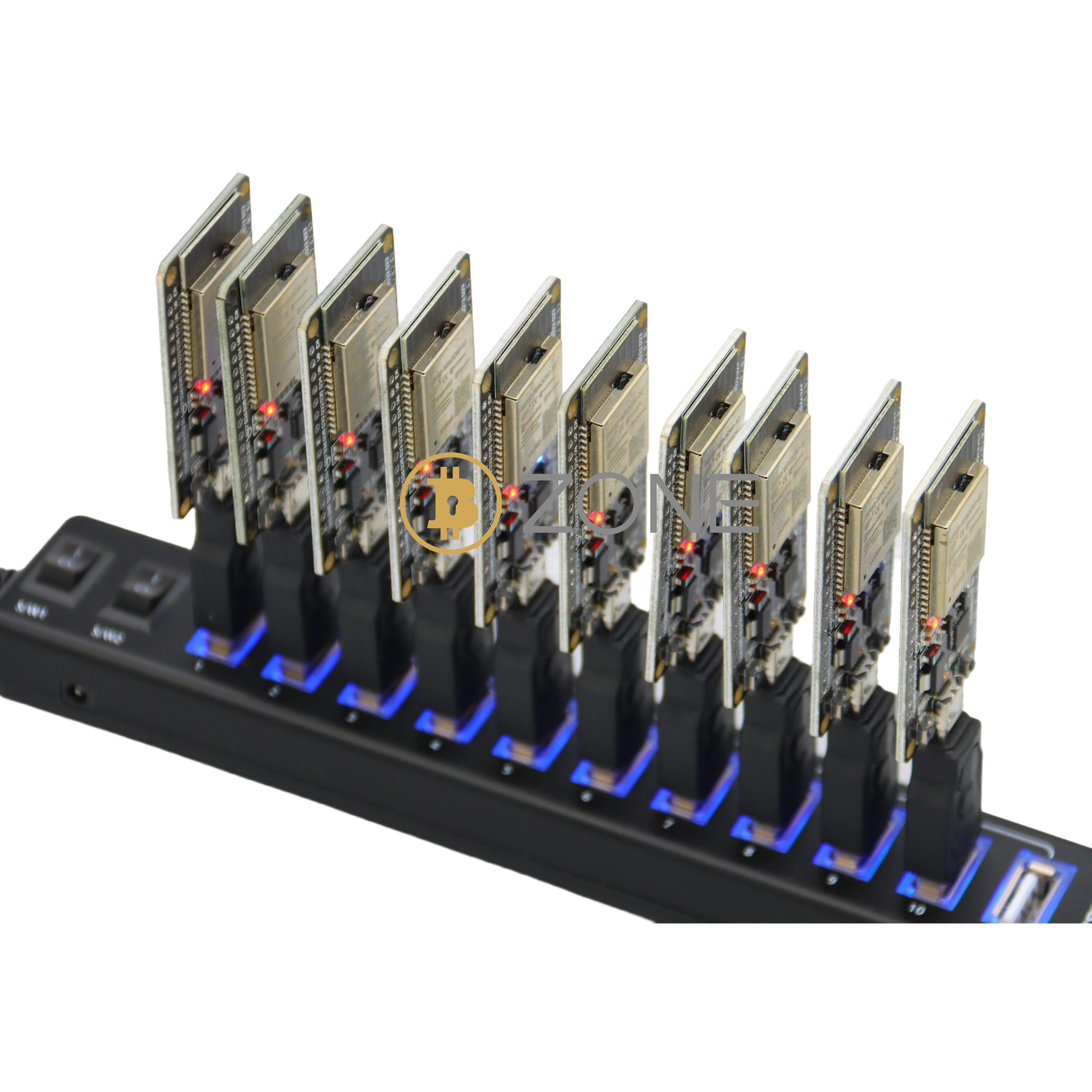 Bitcoin NerdMiner 550KH/S BTC Solo Miner Hub 10 portas Nerd Miner V2 Estação 2024 Última solução de mineração de criptografia Win 3.125 BTC