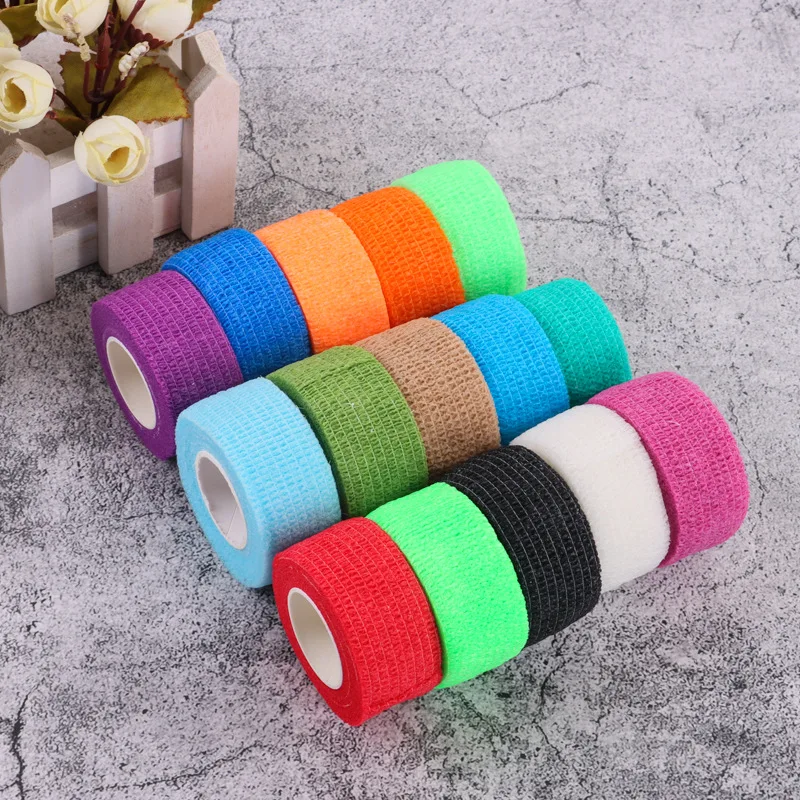 1 Máy Tính Dùng Một Lần Tự Dính Thun Cho Tay Cầm Với Ống Bộ Dán Hình Xăm Phụ Kiện Gạc Băng Đầu Tiên Viện Trợ Dụng Cụ