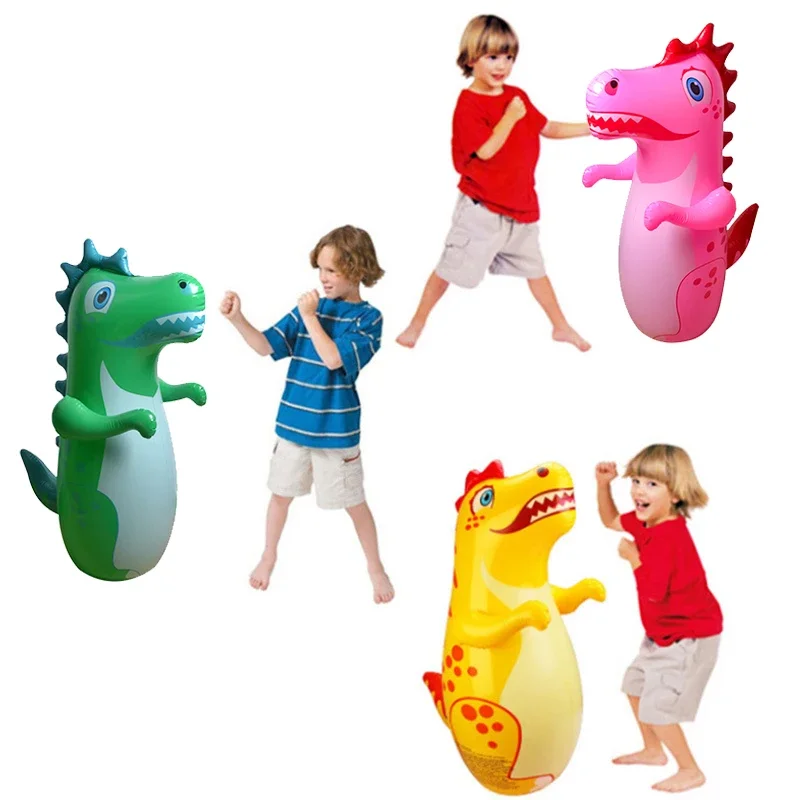 Bolsas de vaso de entrenamiento de boxeo para niños, bolsa de boxeo inflable de pie, bolsas de adiestramiento al aire libre, juguete antiestrés para niños
