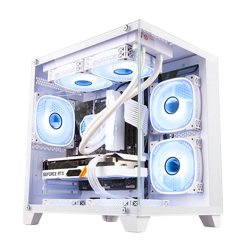 Jieshuo Gaming Desktop AMD Ryzen 5 5600GT  Radeon Vega 7 16GB DDR4 3200MHz 1TB M.2 NVMe 550W PSU Windows 11 Home WIFI Gaming PC