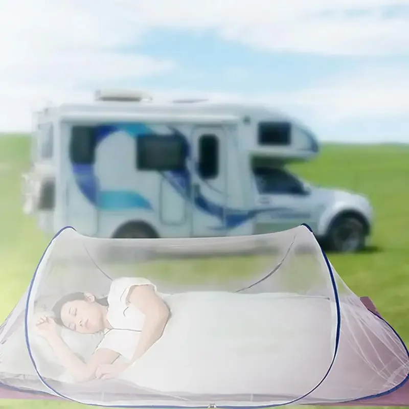 Outdoor Camping Muskietennetten Familie Picknicks Reizen Klamboe Opvouwbare Draagbare En Installatie Gratis Muskietennetten Bed Tent