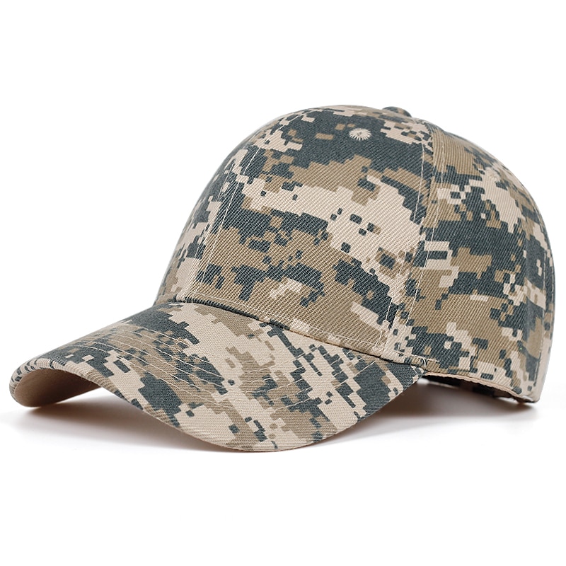 Unisex Light Plate Army Camouflage Baseball Caps Frühling und Herbst Outdoor Verstellbare Freizeithüte Sonnenschutzhut