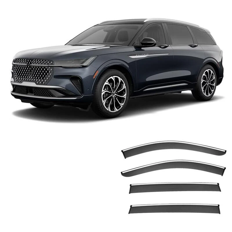 Pelindung jendela deflektor jendela samping Awning pelindung hujan & tempat berlindung untuk Lincoln MKX 2015 2016 2017 2018 Nautilus 2019 2020 - 2024