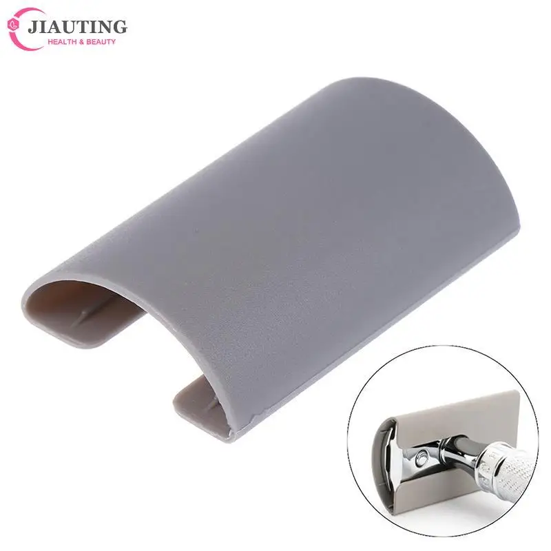 Funda protectora Universal para la cabeza de la maquinilla de afeitar, funda de plástico de doble filo, mango largo, 1 ud.