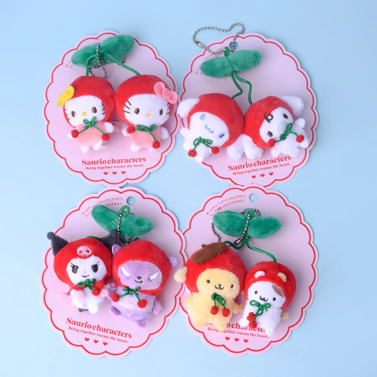 Sanrio Kawali Kuromi Hello Kitty My Melody Cinnamoroll Pillow Plush Toys Plushie Keychain Stuffed Doll for Kids gift