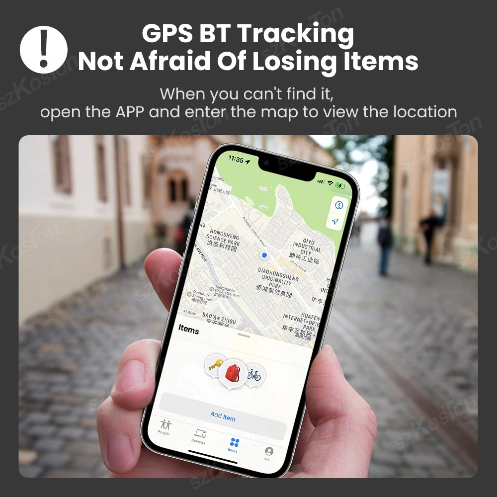 Smart iTag Works with Find My APP, Smart Air-Tag Key Wallet Bike Finder Anti-lost Tracker, Bluetooth-compatible for IOS System