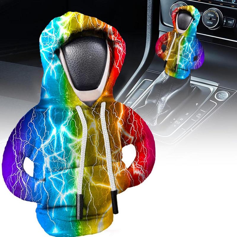 Sudadera con capucha para palanca de cambios de coche, cubierta de palanca de cambios, sudadera, cubierta de palanca de cambios, Sudadera con capucha, perilla de engranaje, suéter, decoraciones interiores de coche