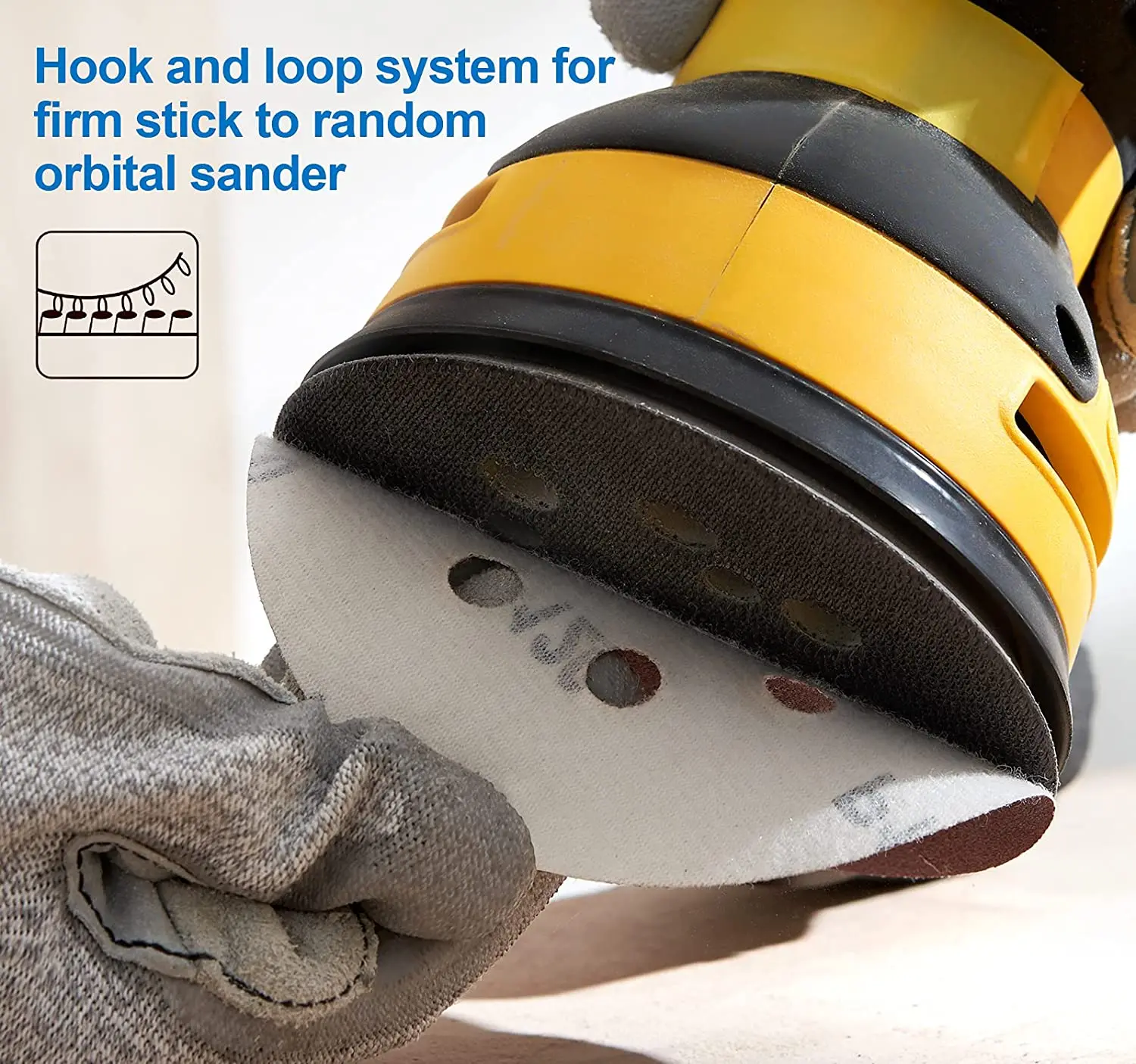 10PCS/5PCS 5 Inch 8 Hole Sanding Discs Hook and Loop Adhesive Sandpaper for Random Orbital Sander 40-3000 Grits Abrasive Sheets