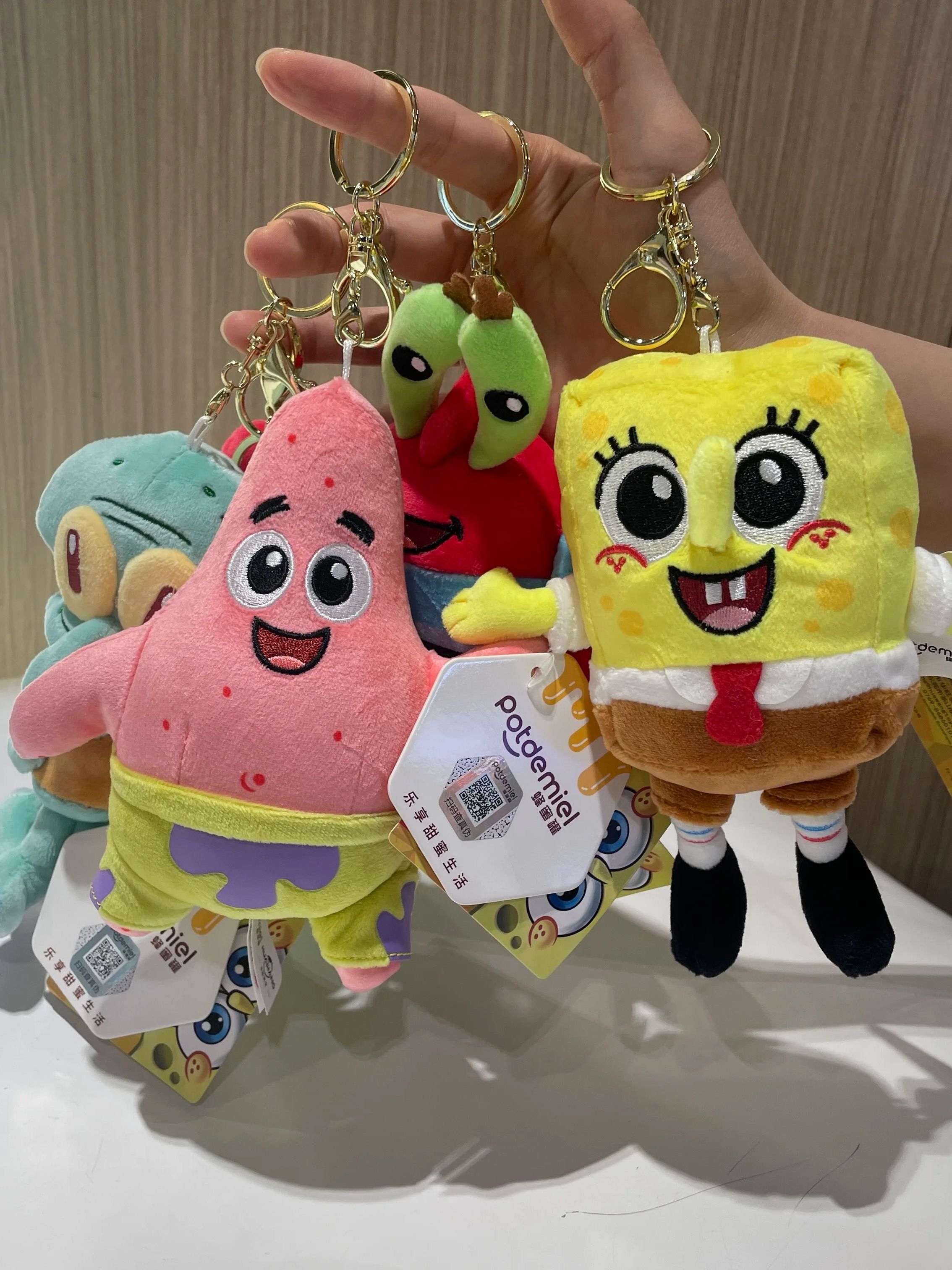Oryginalne Anime Spongebob Squarepants Patrick Star Squidward Eugene H. Krabs Gary Kawaii Cartoon wypchane pluszowe zabawki prezent urodzinowy