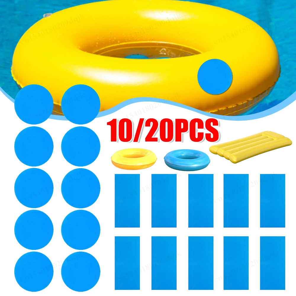 10/20PCS Zelfklevende Zwembaden Reparatie Patches PVC Outdoor Zwembad Reparatie Kit voor Zwemmen Ring Speelgoed opblaasbare Boot Accessoires