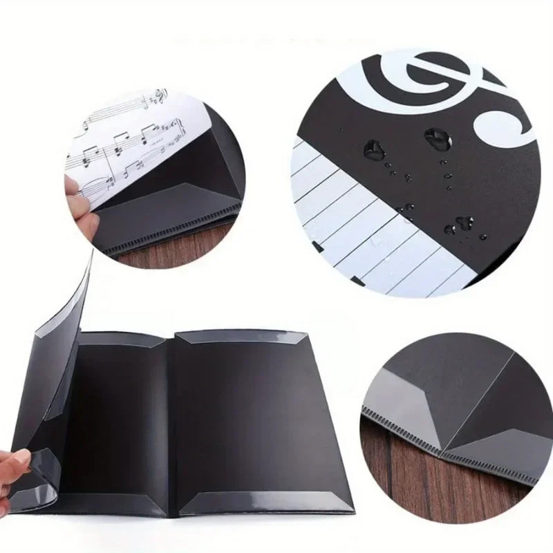 4 Pages Expand Music Folder A4 6 Pockets Music Storage Sheet Big Piano Score Folder Writing Modification Modify Sheet Music