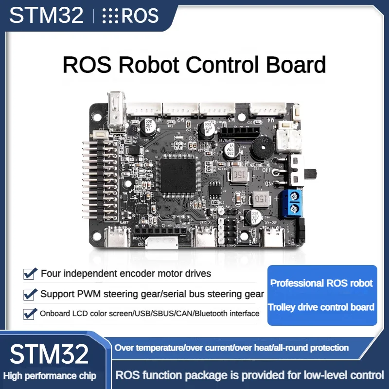 ROS Robot Control Board mit STM32 unterstützt 4-Kanal-Encoder-Motor und PWM/BUS-Servosteuerung, kompatibel mit JETSON oder Raspberry Pi