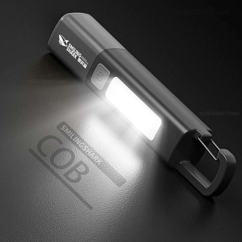 Xiaomi SMILING SHARK Outdoor Flashlight Portable Strong Lights Variable Focus with Home Camping Fishing Walking Lighting Lamp
