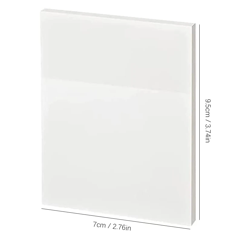 50 Sheets Transparent Sticky Notes Waterproof Message Stickers for Note Books Convenient Reporting & Signature Stickers