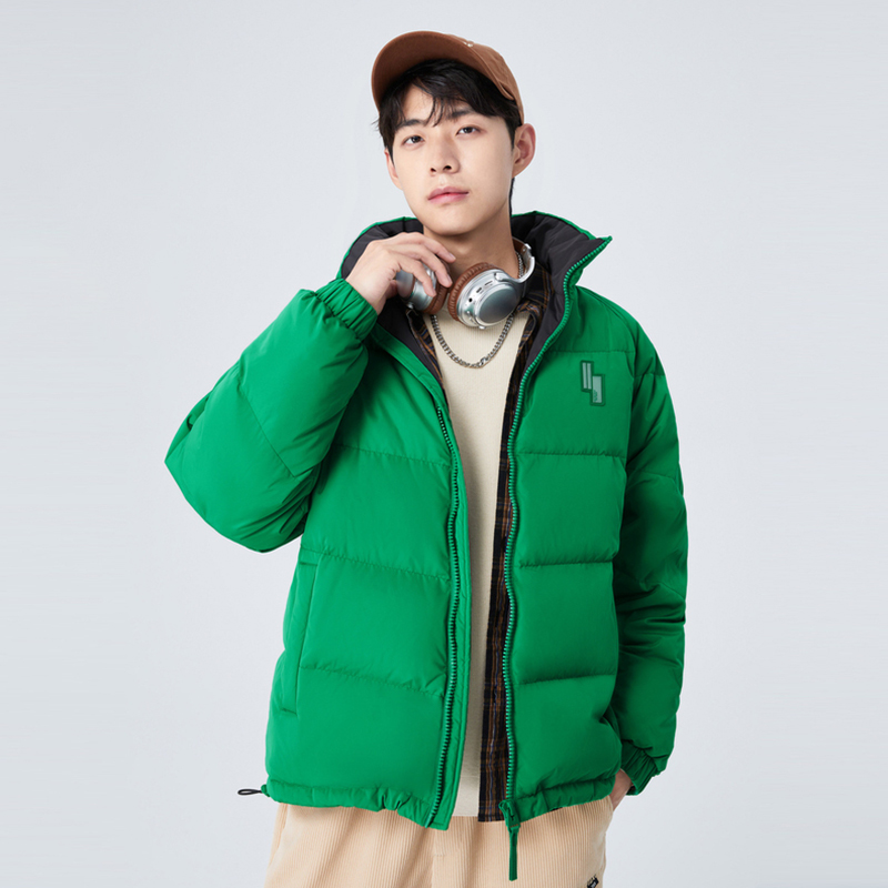 Semir แจ็คเก็ตกันหนาวผู้ชาย, แจ็คเก็ตคอตตอนนุ่มสบายสีพื้นเรียบง่าย