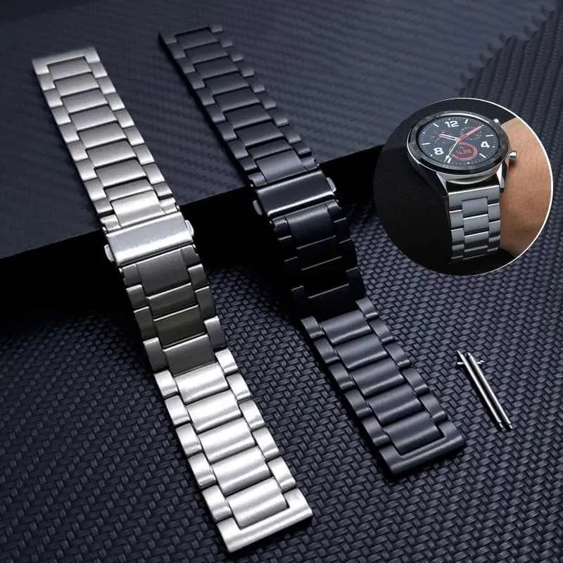 Stainless Steel band For Samsung Galaxy watch 7/FE/6/5 pro/4/Classic 20mm 22mm metal bracelet amazfit GTS-GTR-4-3-2e-mini strap