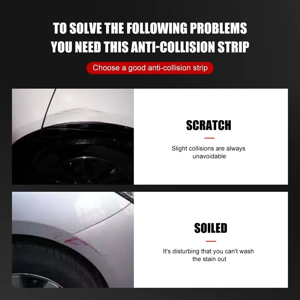 Bandes Anti-collision pour sourcils de roue, autocollant décoratif général en Fiber de carbone modifiée, autocollant anti-rayures pour
