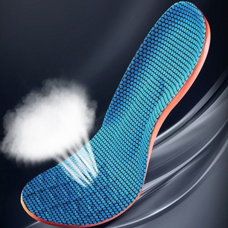 1 คู่ความยืดหยุ่นการดูดซึมShock Breathable Running Orthopedic Insoles