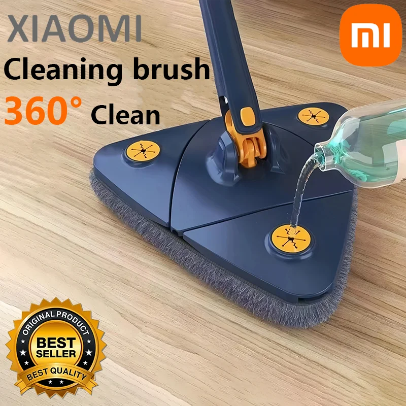 Xiaomi Triangle 360 Cleaning Mop Telescopic Household Ceiling Cleaning Brush Tool Self-draining To Clean Tiles and Walls