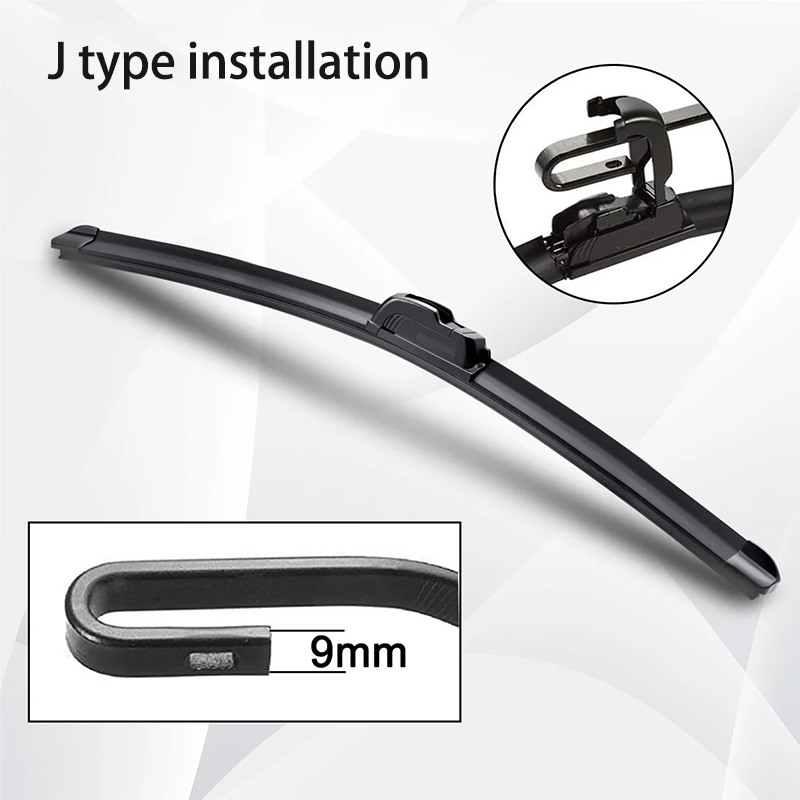 Car Wiper Blades Universal U-type Soft Rubber Boneless Wiper Durable Reduce Noise Automotive Wiper 14"17" 18" 19" 20" 21" 22"