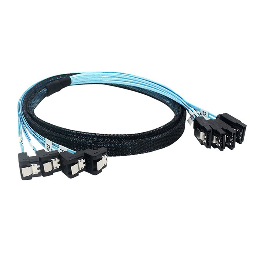 0.5m/1m Kabel SATA 3.0 Kabel SATA 90 stopni pod kątem prostym Kabel SATA-Data SAS/SATA-12Gbps do serwera-Raid SDD HDD CD DV