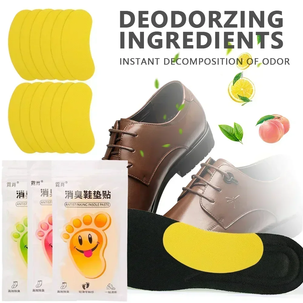 Einweg-Schuhe, Deodorant-Aufkleber, Sneaker, Zitronengeruch, frisches Deodorant, Einlegesohle, Duft, verbessert die Sterilisation, Fußpflege-Aufkleber