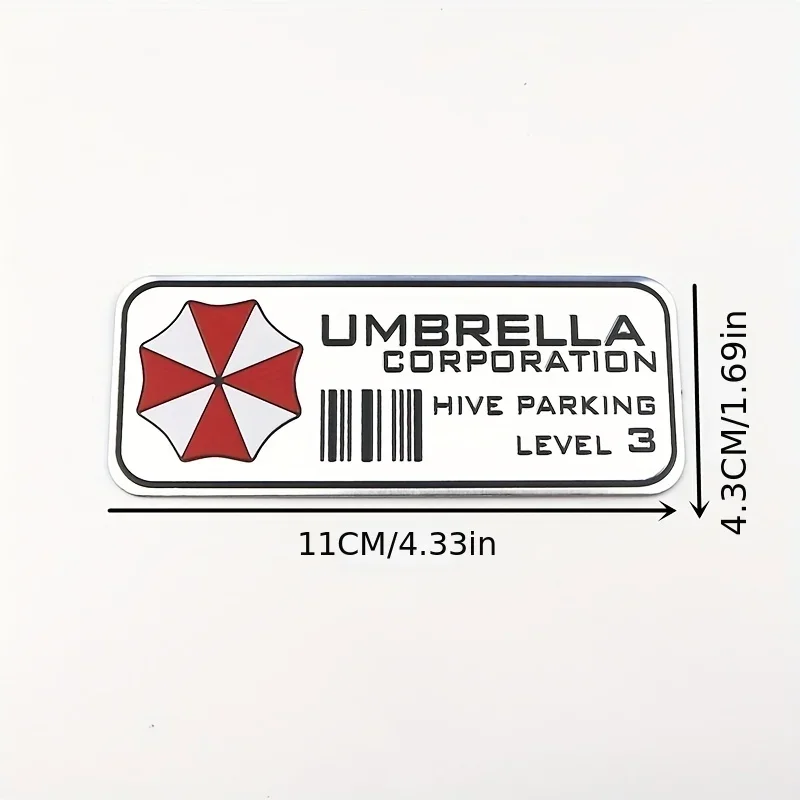 1pc clássico motocicleta decalque guarda-chuva corp colmeia estacionamento nível 3 adesivo à prova dwaterproof água para capacete bicicleta scooter decoração