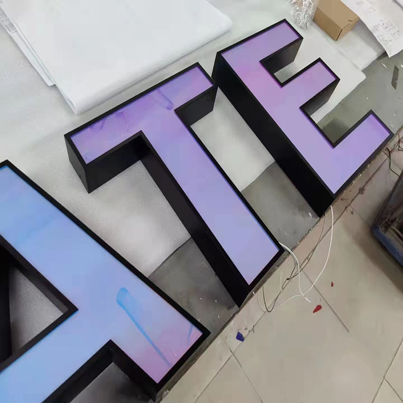 Shoous Rick 3D Acrylique LED Logo Sign, Outdoor Restaurant Wall Decor, Advertising Board, Company