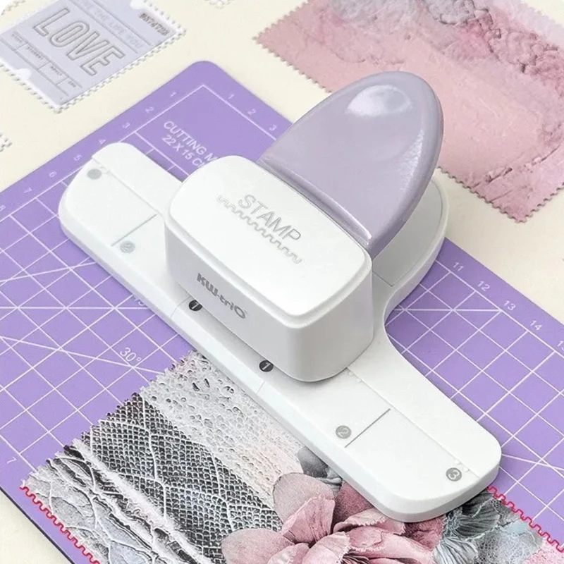 1PC Pattern edge pressing and cutting machine, suitable for cutting patterns on stamps, photos, cards and paper!