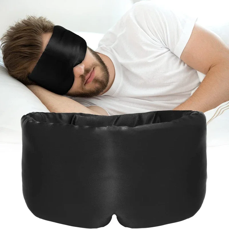100% Mulberry Silk Sleeping Mask Eyepatch Blocking Light Eyemask Eyeshade for Travel & Nap Soft Padded Sleep Mask Slaapmasker