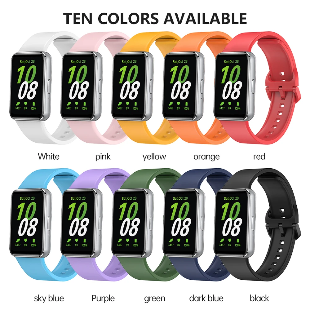 삼성 갤럭시 Fit3 밴드 액세서리에 대한 실리콘 스트랩 삼성 갤럭시 Fit3 시계 팔찌 교체 스포츠 시계 밴드