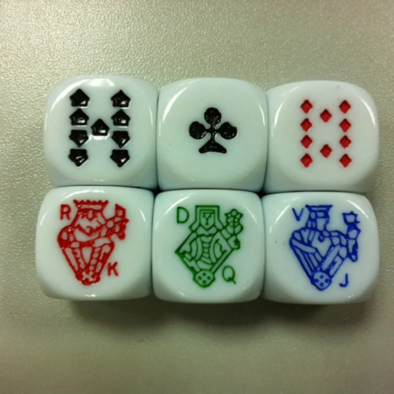 10 Chiếc Xi Xúc Xắc Trò Chơi Xếp Hình Gửi Trẻ Em 6 2 Mặt Xúc Xắc Thoại Phụ Kiện 16Mm