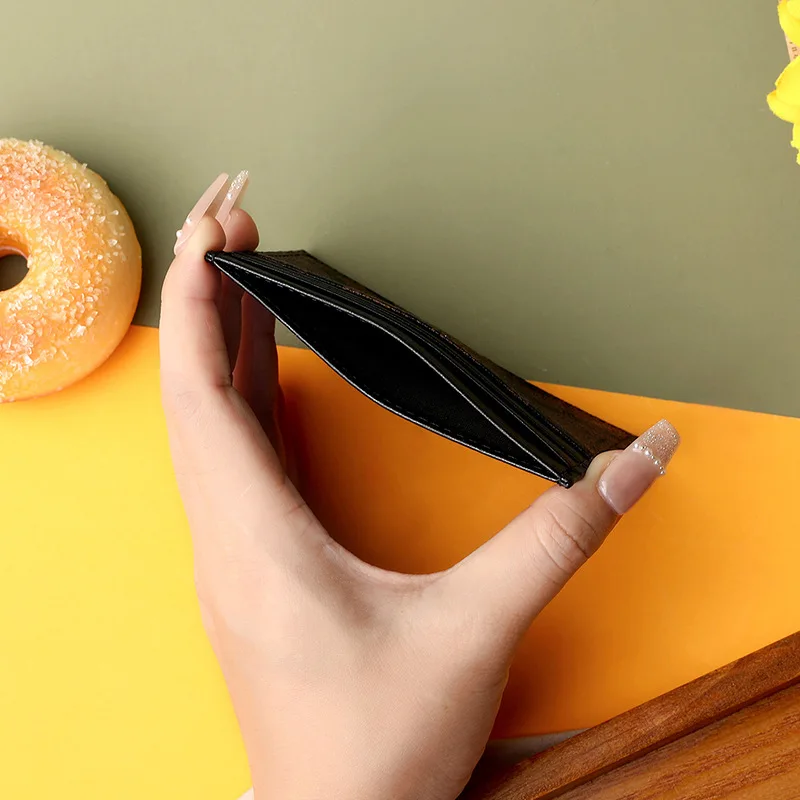 1Pcs PU Leather Card Holder Luxury 2026# Wallets Slim Compact Multiple Slots Organizer For Bank Cards Cash Women's Wallet Bag