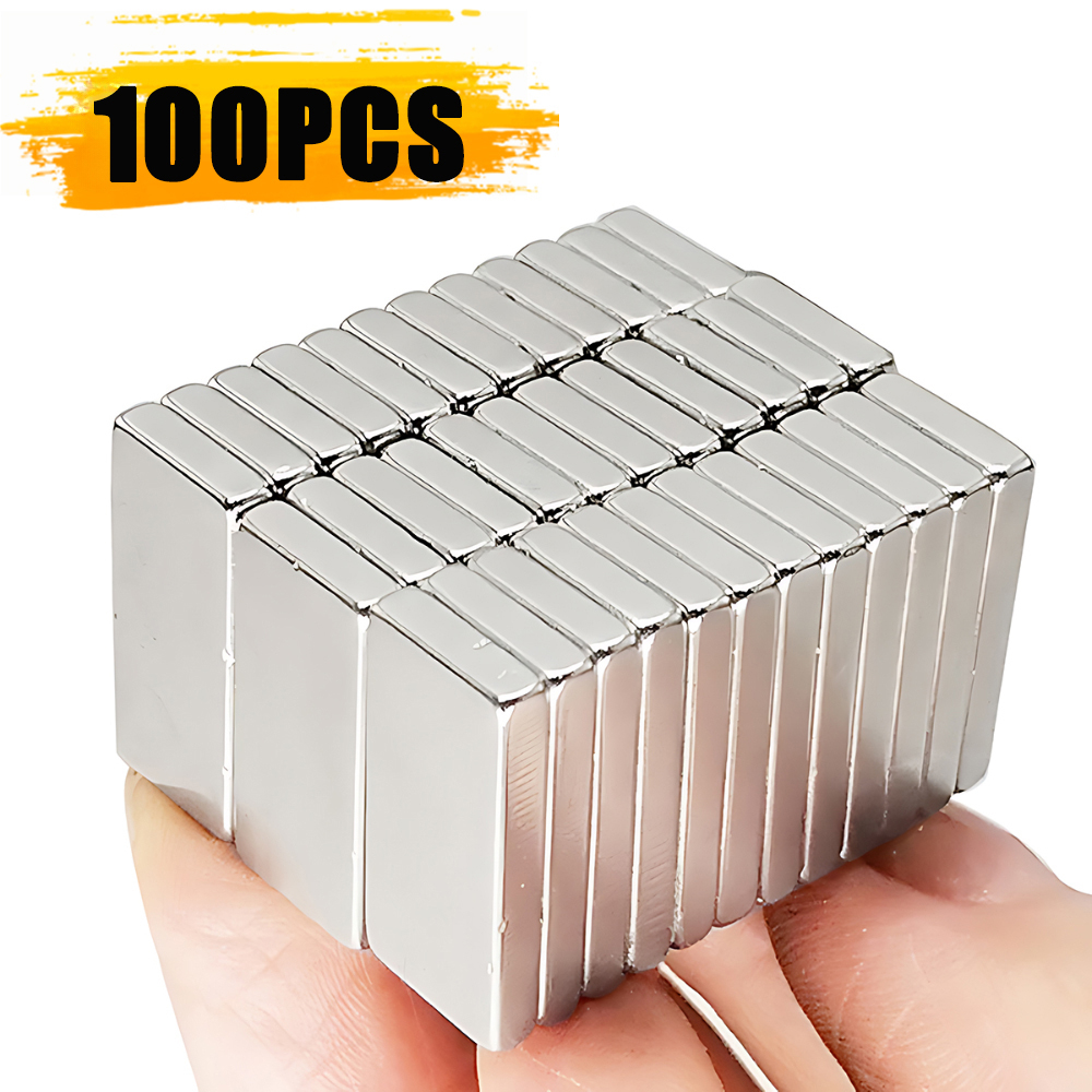 20-100PCS Super Strong Neodymium Refrigerator Sticker 10/15/20mm X 5/10mm X 3mm N35 NdFeB Square Refrigerator Sticker Hook