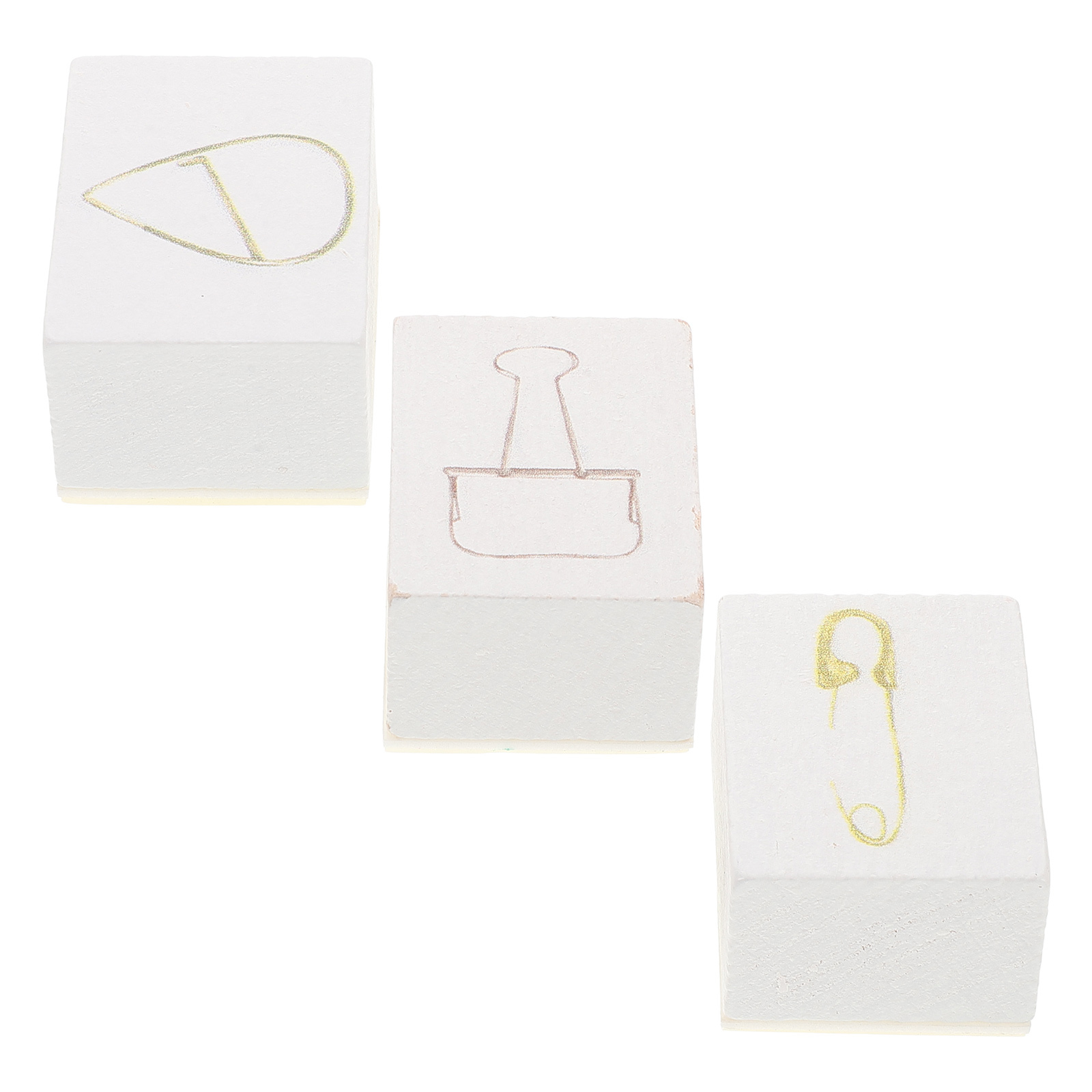 3 stücke Hand Für Journaling Holz Material Mini Set Handwerk Stempel Kits Scrapbooking Holz Kit Ästhetische